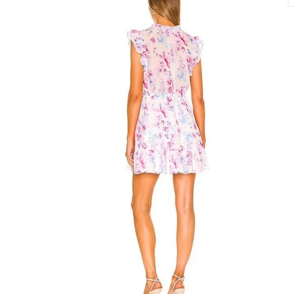BB DAKOTA BY STEVE MADDEN Floral Vibes Dress In Pink - Ivory - Picture 3 of 7